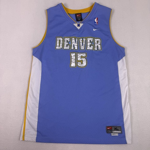 Nike Other - Nike Denver Nuggets Carmelo Anthony Jersey Men's XL +2 Blue Stitched NBA #15